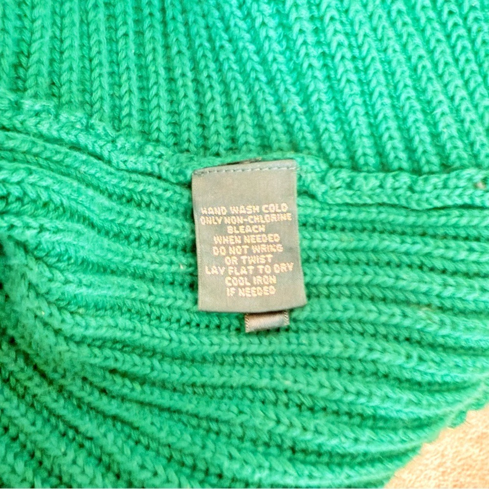 Lauren Ralph Lauren‎ Green Double-Breasted 100% cotton Women's Sweater size 3XL - Picture 8 of 11